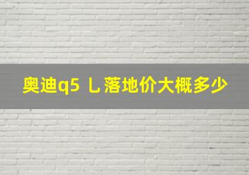 奥迪q5 乚落地价大概多少